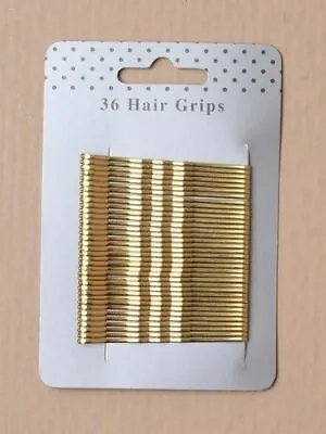Blonde Hair Grips Pack Of 36. Waved And 5.5cm Long • £2.10