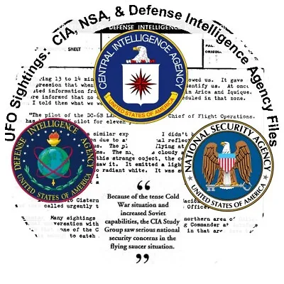 UFO Sightings: CIA NSA & Defense Intelligence Agency Files • $14.95