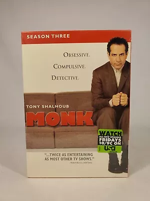 Monk - Season 3 (DVD 2005 4-Disc Set) New - Still Sealed • $3