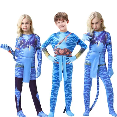 £16.20 • Buy Avatar Jack Sully Jumpsuit Cosplay Adult Kids Bodysuit Zentai Halloween Costume