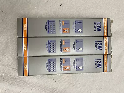 Osram 13W Dulux S Fluorescent Twin Tube Bulb F13TT Base GX23 Lot Of 3 • $12.99