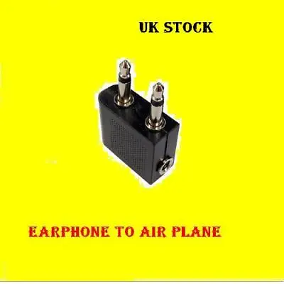 £2 • Buy 3.5 Mm Aeroplane Airline Aircraft Headphone Earphone Socket Jack Plug Adaptor