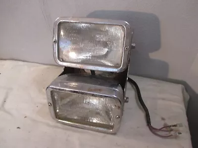 Old School Chopper Stacked Retangle Headlights Harley Honda Vintage  • $250