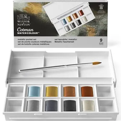 £18.99 • Buy Winsor & Newton Cotman Watercolour Metallic Paint Pocket Set