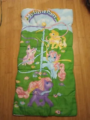 Vintage My Little Pony Maypole Sundae Best 1988 Hasbro Sleeping Bag G1 Ponies • $40