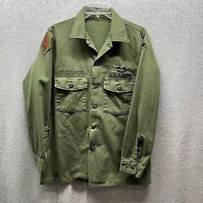 US Military Shirt Mens Medium Green Vietnam War OG 107 Fatigue 1st Infantry • $128.75