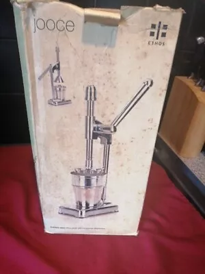 Manual Stainless Steel Fruit Juicer With Ice Crusher By Jooce Ethos • £5