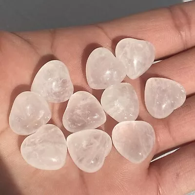 5pcs Natural Clear Quartz Mini Heart Skull Quartz Crystal Pendant Healing Gem* • $0.99