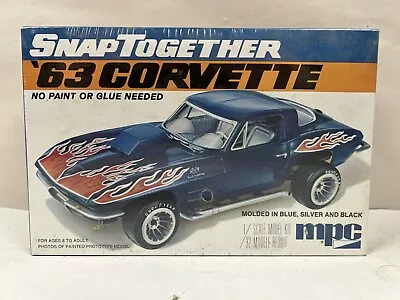 1/32 '63 Chevrolet Corvette SnapTogether Chevy Car Model Kit #1-3207 New MPC • $41.03