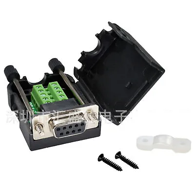 D-sub DB9 Breakout Board Connector With Case 9 Pin Female RS232 Serial Port • $8.45