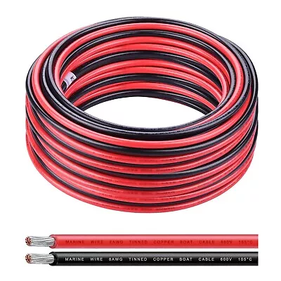 8 Gauge Wire Tinned Copper Electrical Cable IGreely 8 AWG 2 Single Conductor... • $149.59