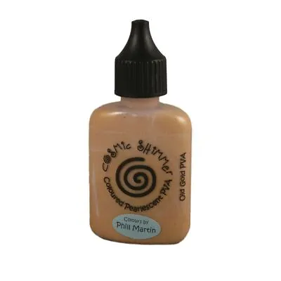 Cosmic Shimmer Pearlescent Coloured PVA Glue 30ml Old Gold • £3.50