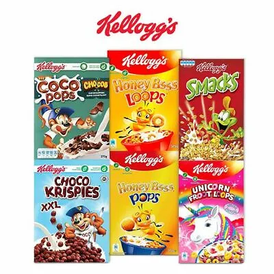 Kellogg's Coco Pops Chocos/Jumbos/Kelloggs Froot Loops/Honey Pops/Loops/Smacks • £6.99