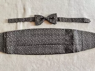 Vintage Giorgio Armani Bow Tie And Cummerbund Set • $49.50