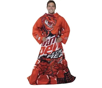 Snuggie Mountain Dew Code Red 71 X54  Blanket With Sleeves Christmas Gift • $39.99