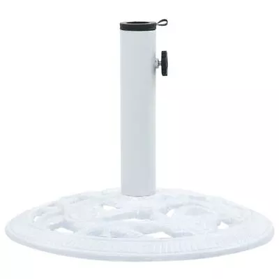$89.95 • Buy Garden Parasol Stand Holder 40cm White Cast Iron Outdoor Patio Umbrella Base 9kg