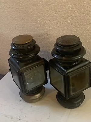 1913 1914 Ford Model T Brown Driving Lanterns Lights Beveled Glass Model 110 • $239.95