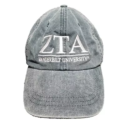 ZTA Sorority Vanderbilt University Hat Zeta Tau Alpha Adjustable Cap Blue Adams • $19.99
