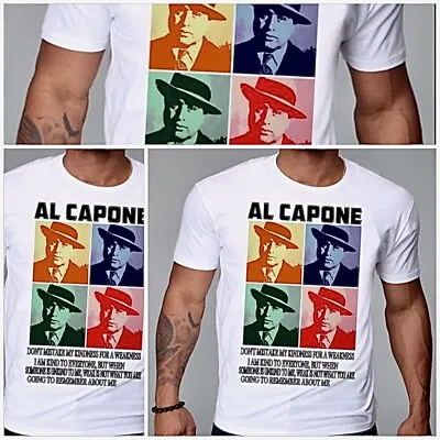 Al Capone T-Shirt Mobster Scarface Mafia Public Enemy No 1 Italian Chicago Mob • $19.99