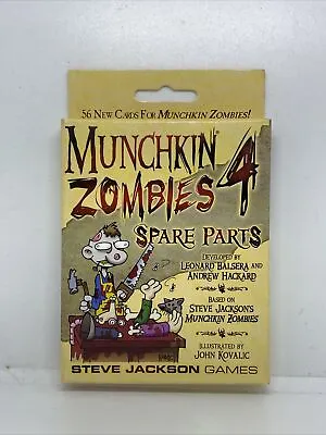 MUNCHKIN ZOMBIES 4 - SPARE PARTS - Steve Jackson Games - Expansion • $12.99