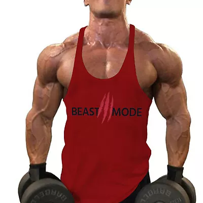 Men's Y-Back Tank Top Gym Workout Muscle T-Shirts Bodybuilding Sleeveless Shirts • $9.55