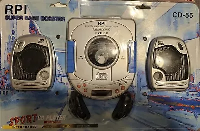 RPI CD-55 Sport Portable CD Player & Mini Speaker System In Original Packaging  • $44.44