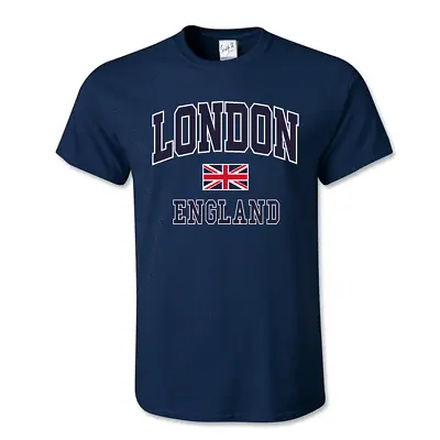 London England T-shirt Souvenir  Union Jack Printed Souvenir Ts Limited Offer • £5.99