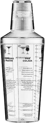 Maxwell & Williams Cocktail & Co Cocktail Recipe Shaker 700ML Gift Boxed • $21.91