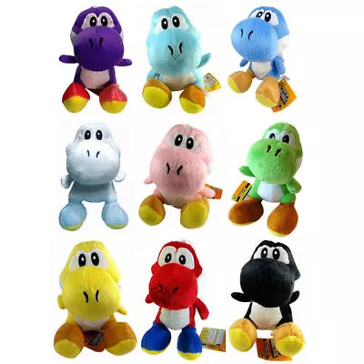 Yoshi Plush Toys Super Mario Bros. Soft Stuffed Doll Birthday Xmas Kids Gifts • £6.51