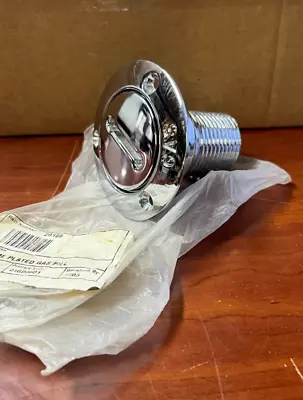 Vintage Screw In Gas Fill Cap Chrome NOS Item # 20189 Hot Rod Aftermarket - AE • $65