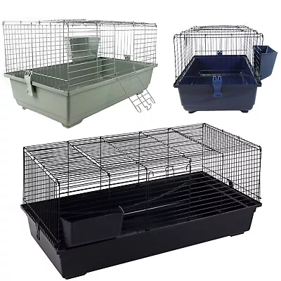 Single Level Indoor Rabbit Cage Small Animal Pet Home Rat Guinea Pig Hutch House • £34.19