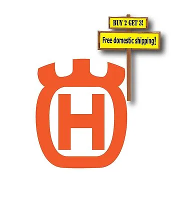 Husqvarna 1 Die Cut Chainsaw Lawn Mower Label Sticker Choose Color SPECIAL P329 • $4.09