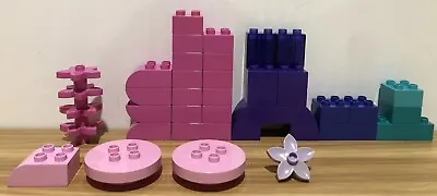 Lego Duplo Bulk Lot Mix Pink Purple Teal Bricks 35 Pieces • $25