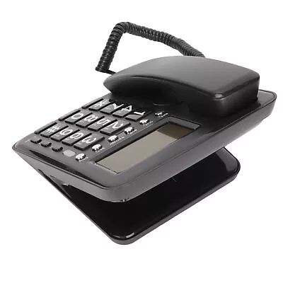 Corded Telephone Caller ID Full Hands Free Fixed Landline With Blue Screen For • £26.20