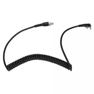 2.6ft 2Pin To 5Pin K Cable For Kenwood/HYT/Baofeng/Relm Two Way Radio Headset G • £17.39