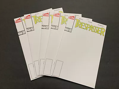 $14.95 • Buy Trespasser #1 Blank Sketch Variant (2017, Alterna) Lot Of 5 (NM+ Or Better)