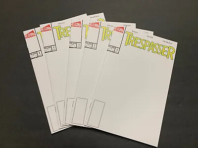 Trespasser #1 Blank Sketch Variant (2017 Alterna) Lot Of 5 (NM+ Or Better) • $14.95