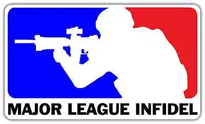 Major League Infidel MLI US Army Car Bumper Vinyl Sticker Decal 6 X3  • $3.85