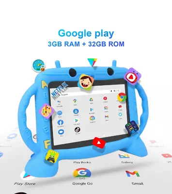MengDash Kids 7 Inch Android Tablet For Kids (BLUE) • $35