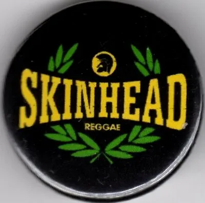 SKINHEAD REGGAE Pin Button Badge 25mm - TROJAN LAUREL LAMBRETTA VESPA SKA TOOTS • £1.40