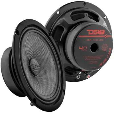 2x DS18 PRO-CF8.4SL 8  Shallow Midbass Speakers 275W Rms 4-ohm Carbon Fiber Cone • $155.10