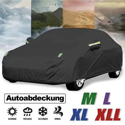 Heavy Duty Waterproof Car Cover Rain Snow UV Protection Outdoor Breathable Large • £14.53