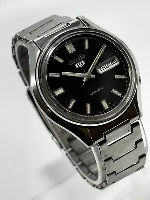 Vintage Seiko 5 Automatic 17 Jewels Japanese Men's Working WristWatch Ref 6309A • $59.99