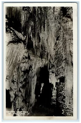 Boonsboro Maryland MD RPPC Photo Postcard Cave Arch Crystal At Grottoes C1940s • $19.95