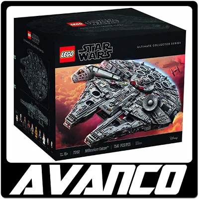 LEGO Star Wars Millennium Falcon UCS 75192 Han Leia Chewbacca Jedi NEW SEALED • $1399.99