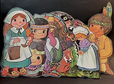 6 Vintage Thanksgiving Die Cut Decorations Bulletin Board Visuals Lot Of 6 • $23.95