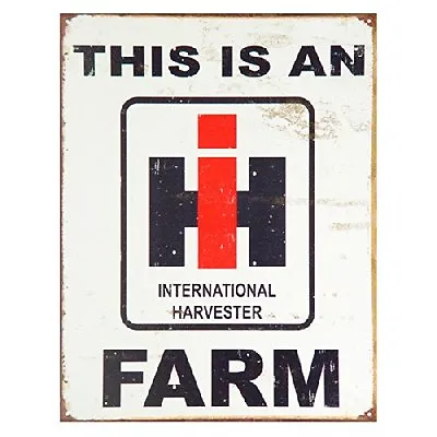 International Harvester Farm Farmall Tractor Barn Retro Vintage Metal Tin Sign • $15.99