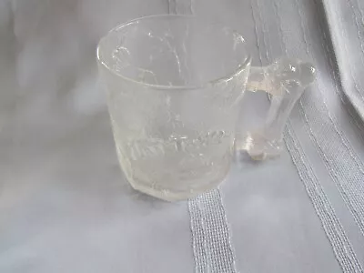 Vintage McDonalds The Flinstones Frosted Clear Treemendous Glass Mug Cup 1993 • $1.99
