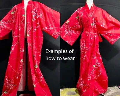 Vintage Japanese Cotton Dressing Gown (Kimono Yukata) SMITHSONIAN INSTITUTE • $42