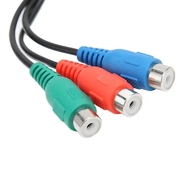 Adapter Cable S Video 7 Pin Male To 3RCA Female Cable High Accuracy 0.9ft Free • £3.92
